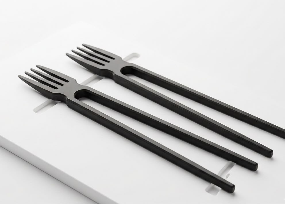Hashi com Garfo Integrado Garfoshi – Design Inteligente em Impressão 3D - Imagem 2