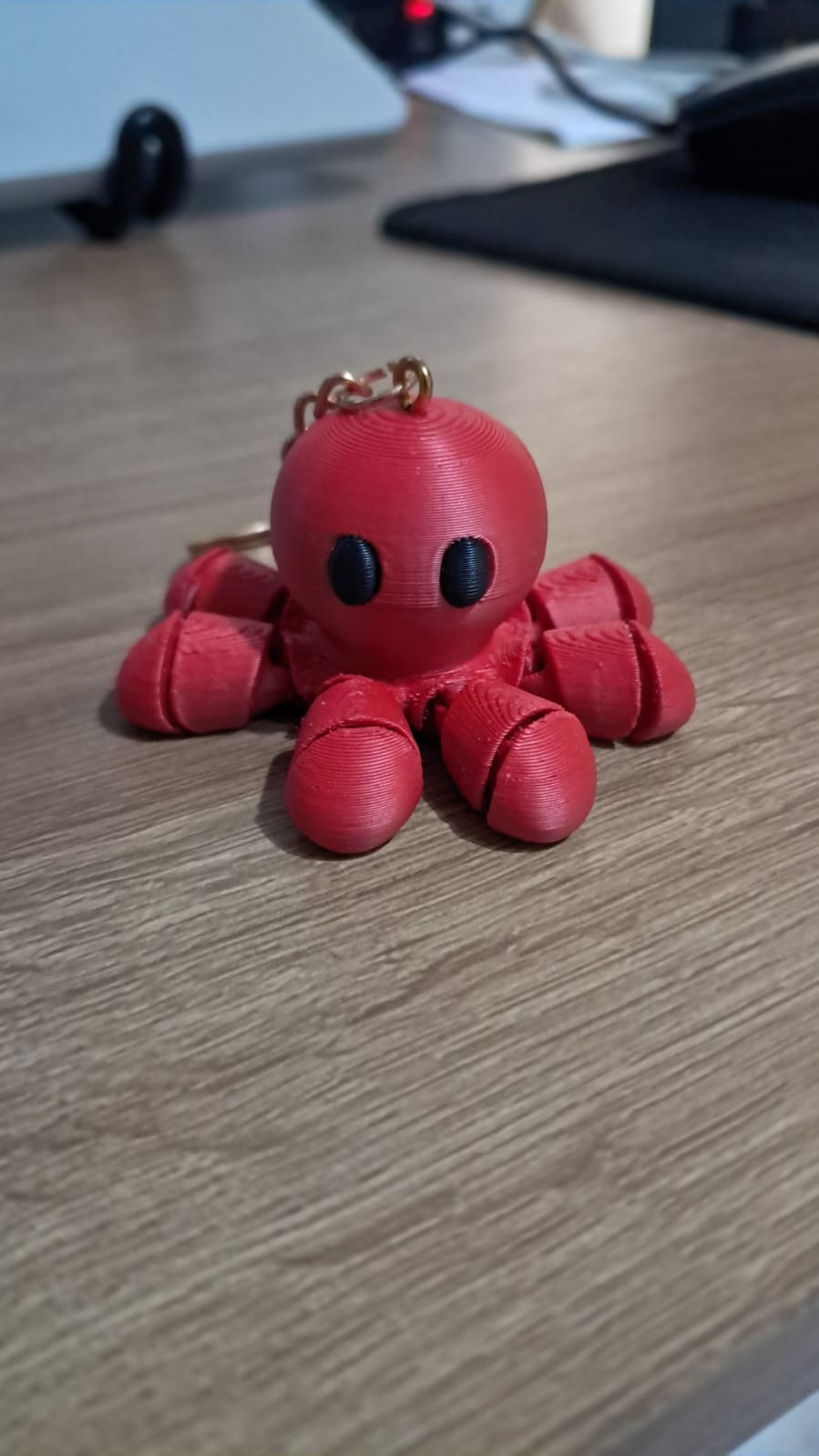 Chaveiro Polvo Articulado Colorido – Impressão 3D - Imagem 3