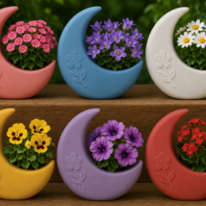 aso Meia Lua Pequeno Decorativo Para Mesa... Plantas Flores