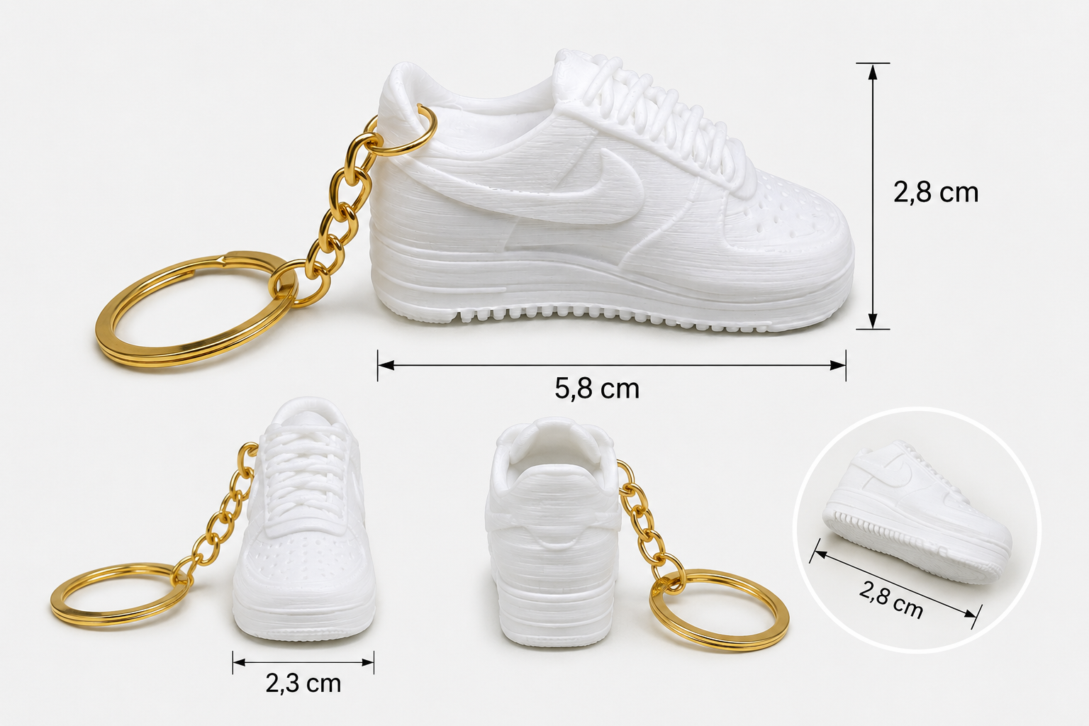 Chaveiro Mini Tênis – Estilo Streetwear Urbano | Acessório Criativo Sneaker - Imagem 2
